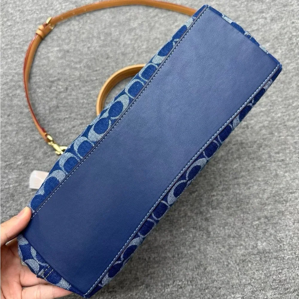 Coach Blue shoulder bag - Picture 4 of 6